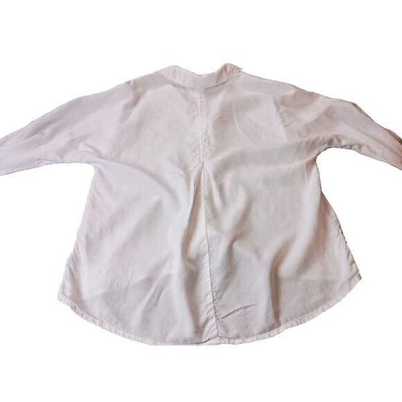 Cloth & Stone Anthropologie Womens White Button Down Shirt Size XS 100% Tencel - Picture 4 of 10